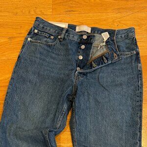 Everlane Rigid Slouch Jean in Washed Indigo, Size 29